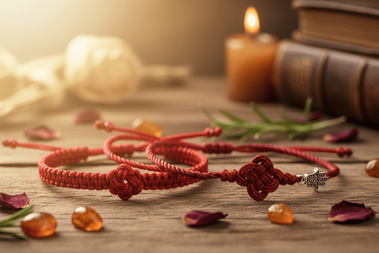 RichHope Kabbalah Armband – Schutz, Wohlstand & Gesundheit | Weihwasser gesegnetes Armband - RichHope